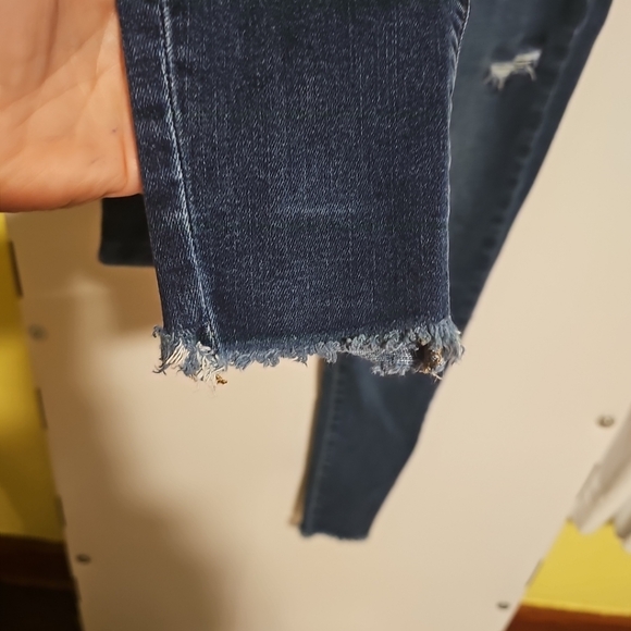 Women's Size 0 Short American Eagle Next Level Stretch Jegging Blue Denim Jeans - Picture 5 of 10